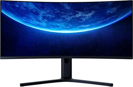 Xiaomi Mi Curved Gaming 34” Monitor, 3440x1440, 1500R Curvature, 144Hz refresh rate, 21:9 Wide Screen, Narrow Bezel, Low Blue Light, TUV Certifie