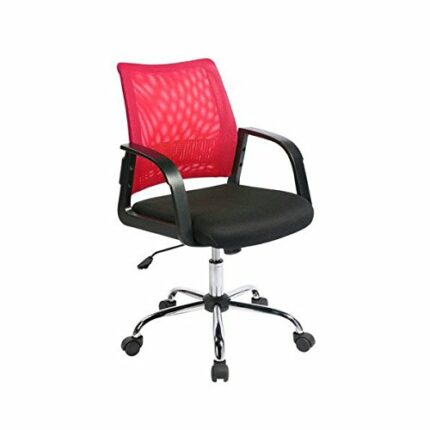 Eliza Tinsley Furniture Calypso Mesh Back Operator Arm Chair - Raspberry