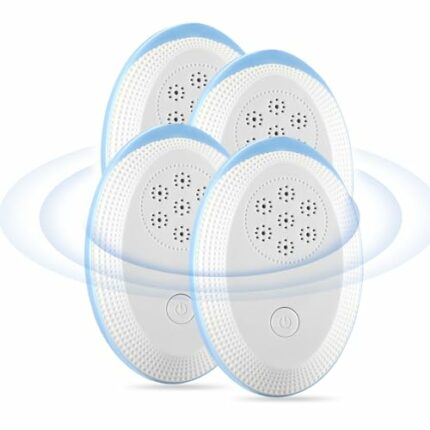 Ultrasonic Pest Repeller 4 Pack,Indoor Electronic Mouse Repellent Plug-in Pest Control - Ideal for Mouse, Rat, Spider, Rodent, Fly, Mosquitoes, A