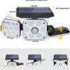 138 LED Solar Lights Outdoor, Motion Sensor Security Light with 270° Wide Angle, 3 Lighting Models, IP65 Waterproof Solar Powered Wall Light for