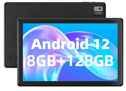 SGIN Tablet 10.1 Inch Android 12 Tablet PC 8GB RAM 128GB Storage, 1920x1200 IPS Display, Octa-core Processor, WiFi, Bluetooth, GPS, Type-c, 6000m
