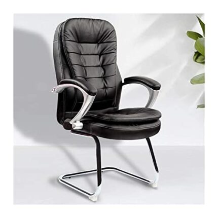 WZLYHD Desk Chair Leather Boss Chair, Leather Office Chair, Reclining Desk Chair With Backrest, Home Comfort