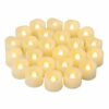 24 PCS LED Flameless Flickering Tea Lights Votive Candle Battery Operated/Electric Flicker LED Tealight Bulk Fake Candles for Halloween Christmas