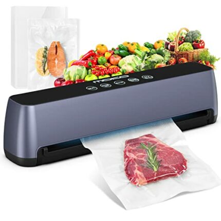 MoKo Vacuum Sealer Machine,85kpa Food Vacuum Sealer, Full Automatic Air Sealing System for Food Sealer, LED Touch Food Sealer with Dry and Moist