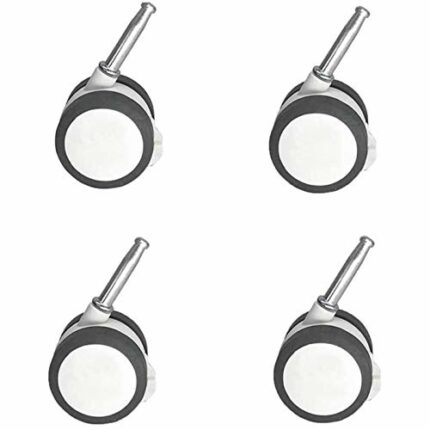 GTYT 4pcs Swivel Castors Wheels,50 Mm Furniture Casters With Base,Beach Chair Castors With Brake,Quiet With Sleeve + Pen,Floor Protection