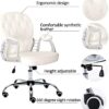 ZXFYHD Desk Chair,Office Chair Office Chair Pu Leather, Swivel Chair Ergonomic With Adjustable Backrest And Lifting, Home Office Niture, Seat Dep
