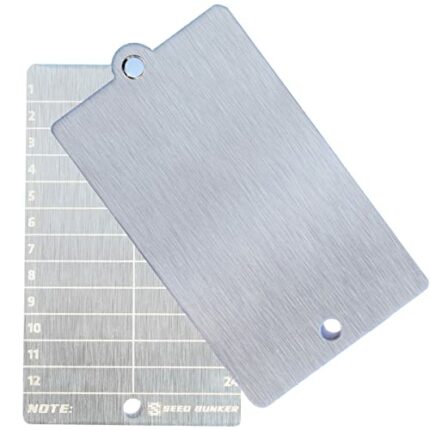 Steel Seed Wallet Backup, Bitcoin Cryptocurrency Wallet Seed Storage, crypto cold wallet backup, Safe Seed Stainless Steel Plate, Compatible with