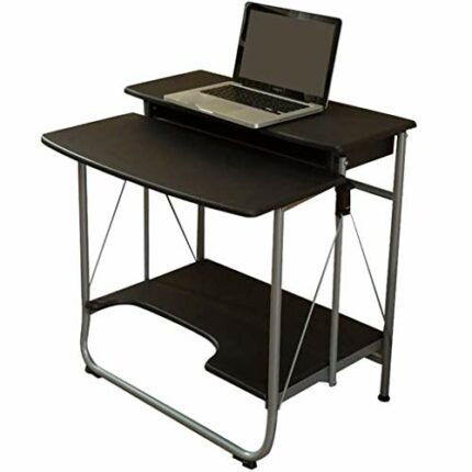 FGHOEV And Portable Folding Table, Home Writing Desk, Mini Small Computer Desk (Color : Svart)