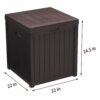 EHHLY Pool Storage Deck Box Outdoor Waterproof, Small Toy Storage Box for Patio 52 Gallon, Portable Porch Storage Box Durable Extra Seat for Pati