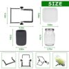 1 Pcs Seed Sprouting Jar Kit with Wide Mouth Mason Jars Durable Bean Sprouts Growing Kit with Stainless Steel Screen Sprout Lids Stands Shading C