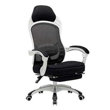 WALNUT Modern Ergonomic Mid-Back Computer Executive Office Chair with Padded Armrests Adjustable Seat Height