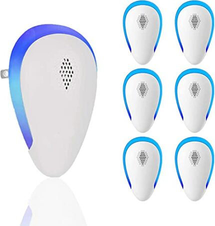 Ultrasonic Pest Repeller 6 Packs, 2023 Newest Electronic Pest Repellent Indoor Plug in Bug Repellent for Pest Control Mosquito, Spider, Mice, Ant