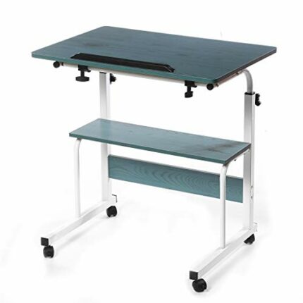 Hbao Modern Portable Folding Laptop Table Computer Desk Height Adjustable Writing Desk Bed Side Table Home Office Furniture