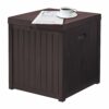 EHHLY Pool Storage Deck Box Outdoor Waterproof, Small Toy Storage Box for Patio 52 Gallon, Portable Porch Storage Box Durable Extra Seat for Pati