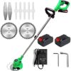 XH&XH UniversalGrassCut Brushcutter Cordless Brushcutter 21V Brushcutter Brushcutter Lawnmower Lawnmower with 3 types of blades, with battery and