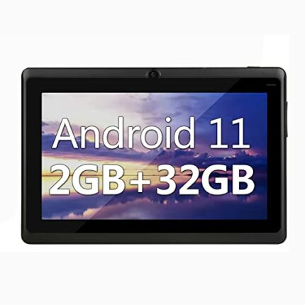 haipky 7 Inch Google Android 11.0 Tablet PC, 2GB RAM+32GB ROM, Quad Core, Dual Cameras, 1024x600 HD Screen, WiFi, Bluetooth, GMS, Gift for Adult