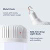 2X Camping Lights,Emergency Lantern LED Work Light Bulb USB Rechargeable Lighting,30W 2000 Lumens 3 Modes,Portable Tent Light for Camping, Patio,