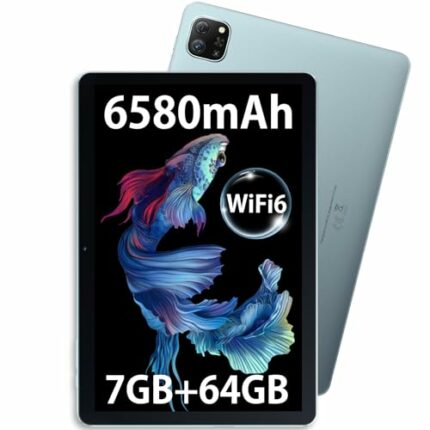 OSCAL 10 Inch Tablet Android 12 Tablets PAD70 WiFi, 7GB RAM+64GB ROM(TF 1TB),1280x800 HD+ IPS Screen,13MP+8MP Camera,2.4G/5G WiFi6,Type-C/Bluetoo