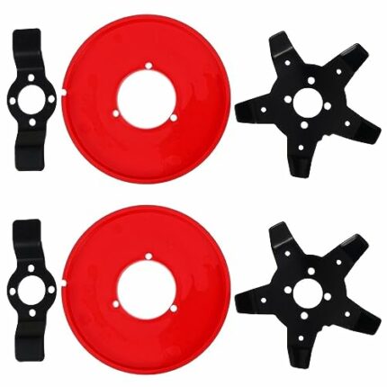TEHAUX 2 Sets Farm Weeder Machine Grass Accessories for Trimmer Garden Weeding Home Cutting Blades Replacement Trimmers Brushcutter Lawn Mower Br