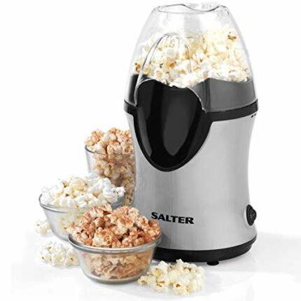 Salter EK2902 Electric Popcorn Maker Machine, Home-Made Healthy Snack, 30 Calories per Cup, Easy to Use, Integrated Measuring Cup, Perfect for Mo