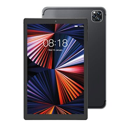 PUSOKEI Tablet PC for Android 11,10.1 Inch IPS HD Tablet for MT6592 10 Cores CPU,4GB RAM 64GB ROM,Dual SIM Card Slots Tablet for Kids & Adults,Bl