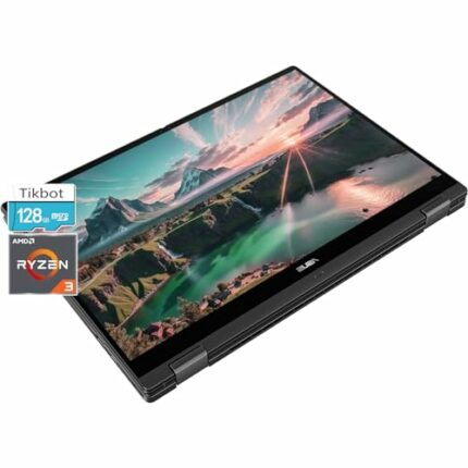 ASUS Chromebook Touchsceen Flip Laptop 2in1-14inch WUXGA IPS Display - AMD Ryzen 3-7320C - Backlit Keyboard - Wi-Fi 6 - USB C - Long Battery Life
