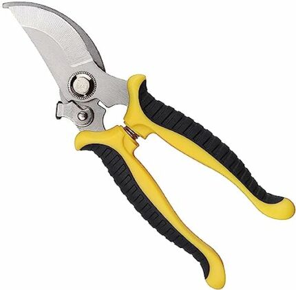 Moppro Garden Shears, Secateurs & Pruning Scissors of Garden Tools, Mitre Shears, Florist Scissors, Snips, Trimmer, Clippers with Locking Handle,