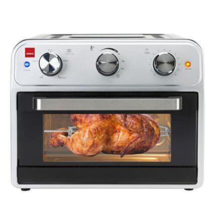 Sensio Home Mega 21L Capacity Air Fryer Oven, Family Size Healthy Cooking, 1800W Multifunctional, Rotisserie Bake Broil Toast Timer, Oil Free Coo