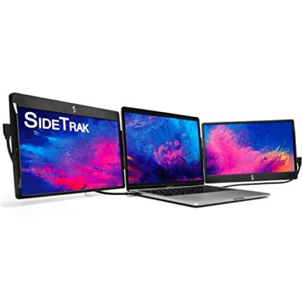 SideTrak New Swivel Attachable Portable Monitor for Laptop 12.5” FHD IPS Rotating Dual Laptop Screen | Compatible with Mac, PC, & Chrome | Powere