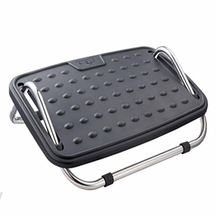Wgwioo Footrest Rocking Comfort Adjustable Angle Home Office Massage Feet Rest, Black
