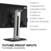 ViewSonic VG2456 24-inch 1080p HD Docking Monitor featuring USB Type-C, Ethernet, Dual Integrated Speakers, Ergonomics, 3x USB-A, DisplayPort and