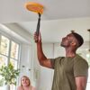 Zero In Telescopic Bug Bat Swatter. Battery Powered. Compactable, Foldable, Adjustable up to 1 Metre Length. Kills Flying Insects on Contact, Sui