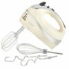 VonShef Hand Mixer Electric Whisk – Food Mixer for Baking with 5 Speeds, 300W, 2 Stainless Steel Beaters, 2 Dough Hooks & Balloon Whisk, Easy Cle