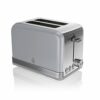 Swan ST19010BLN Retro 2-Slice Toaster with Defost/Reheat/Cancle Functions, Cord Storage, 815W, Retro Blue