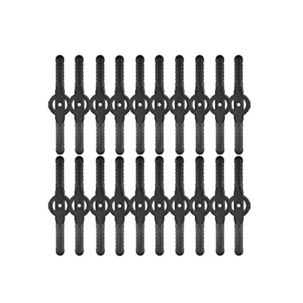 Garden Strimmer Electric Cordless with Blades Grass Trimmer with Battery and Charger Brush Cutter Electric (20pcs plastic strimmer blades)