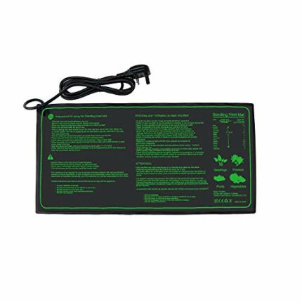 Hyindoor Seedling Heat Mat Heated Propagator Durable Waterproof Seedling Heating Pad for Winter Hydroponic Indoor Seedling Germination 10"x 20.75