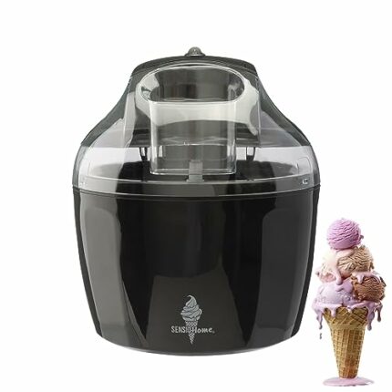 Sensio Home Ice Cream Maker Machine - Gelato Sorbet Frozen Yoghurt Machine Detachable Mixing Paddle - Easy to Operate - Make Delicious Ice Cream