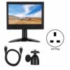 A sixx Display, PC monitor, 1080P 7 inch for HDMI/VGA/AV input with support(British regulatory)