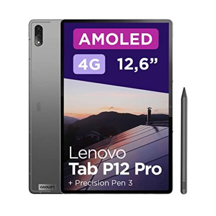 Lenovo Tab P12 Pro Android Tablet| 12 inch Full HD AMOLED Display| 256GB | Lenovo Precision Pen 3| WiFi | 8GB RAM | Storm Grey
