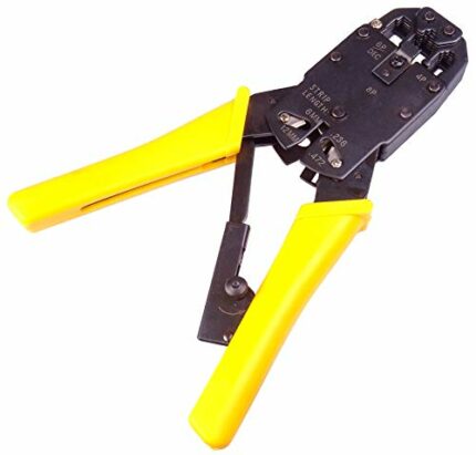 Premium Cord Crimp Professional Cable Pliers 4.6.8 Wires Ratchet