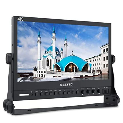 SEETEC P133-9HSD 13.3 Inch Aluminum Design 4K IPS Screen Full HD 1920×1080 Pro Broadcast Monitor with 3G-SDI HDMI AV YPbPr Professional LCD Monit
