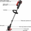 118VF 7500mah Portable Electric Grass Trimmer Handheld Lawn Mower Agricultural Household Cordless Weeder Garden Pruning Tool