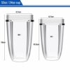 24oz / 32oz Cup for Compatible with Nutribullet Accessories, Flip Top to-Go Lid, 2 Gaskets Rings with 2 Cups, 6 - Piece Set for Compatible with N