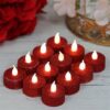 YiYFiT Classic LED Tea Lights Candles,12-Pack Flameless Tealight Candles Battery Candles Flickering Fake Candles for Christmas,Halloween,Party,Fe