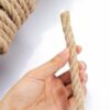 10mm Thick Rope 32 Feet Heavy Duty Strong Hessian Jute Twine String Natural Brown Garden Sisal Rope for Decoration Garden Crafts Hemp Shibari Rop