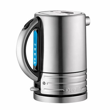 Dualit Architect Kettle | 1.5 L 2.3 KW Stainless Steel | Rapid Boil and Patented Pure Pour Non-Drip Spout | Measuring Window with Cup Level Indic