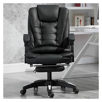 Gaming Chair Lying Massage Lifting Rotatable Armchair Footrest Office Adjustable Swivel Leather Executive Massage Chair
