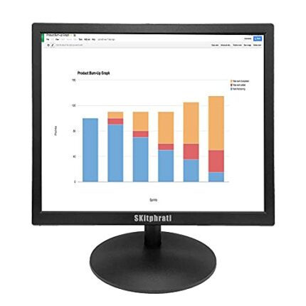SKitphrati PC Monitor 17 Inch 1280 X 1024 4:3 LED Screen Computer Monitor HDMI, VGA, TN Panel, 60 Hz, 5Ms, VESA Mountable