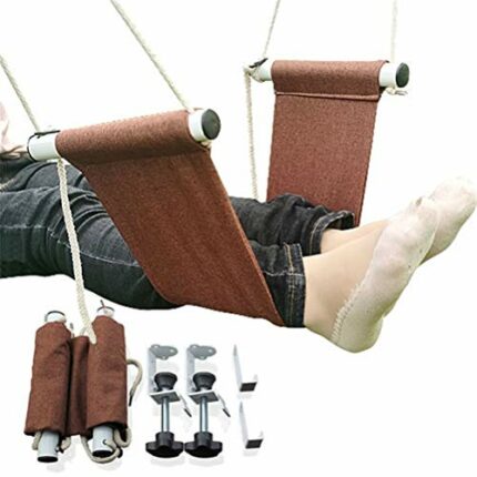 Yousiju Foot-Hammock Swing Desk Relax-Care-Tool Airplane Indoorl Office Mini Portable Home Feet Rest (Color : B)