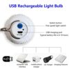 2X Camping Lights,Emergency Lantern LED Work Light Bulb USB Rechargeable Lighting,30W 2000 Lumens 3 Modes,Portable Tent Light for Camping, Patio,